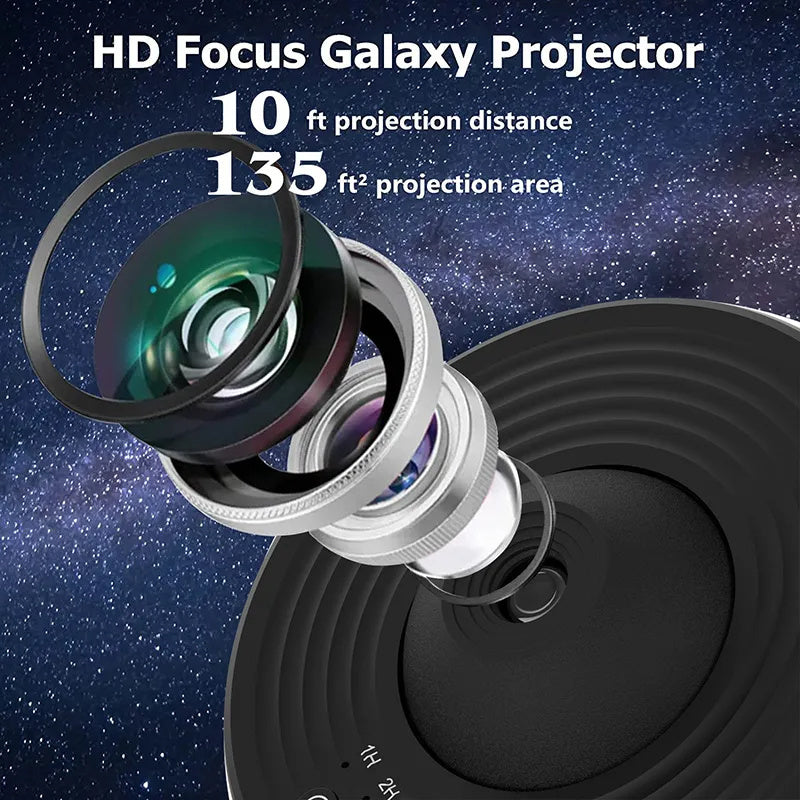 Night Light Galaxy Projector 360 Rotate Planetarium Lamp