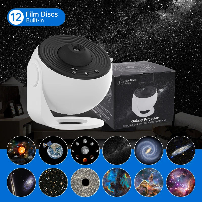 Night Light Galaxy Projector 360 Rotate Planetarium Lamp